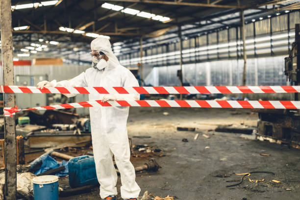 Professional Unattended Death Cleanup technician working in Park City, IL